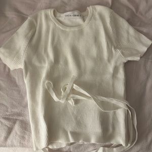 Luca and Grae cropped shirt